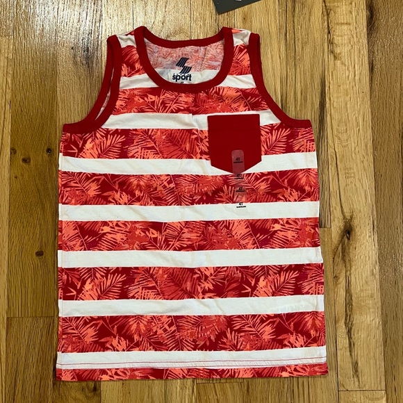 3 Children’s Sport Sleeveless Shirts Tank Tops tropical-Athletic-Palm Trees-NEW - Picture 4 of 5